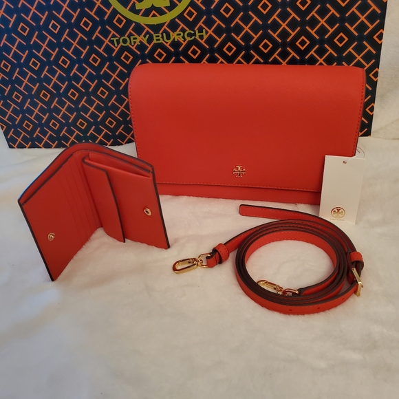 🚫SOLD🚫✨️ TORY BURCH Emerson Crossbody Clutch Shoulder Bag & Wallet - Picture 2 of 16